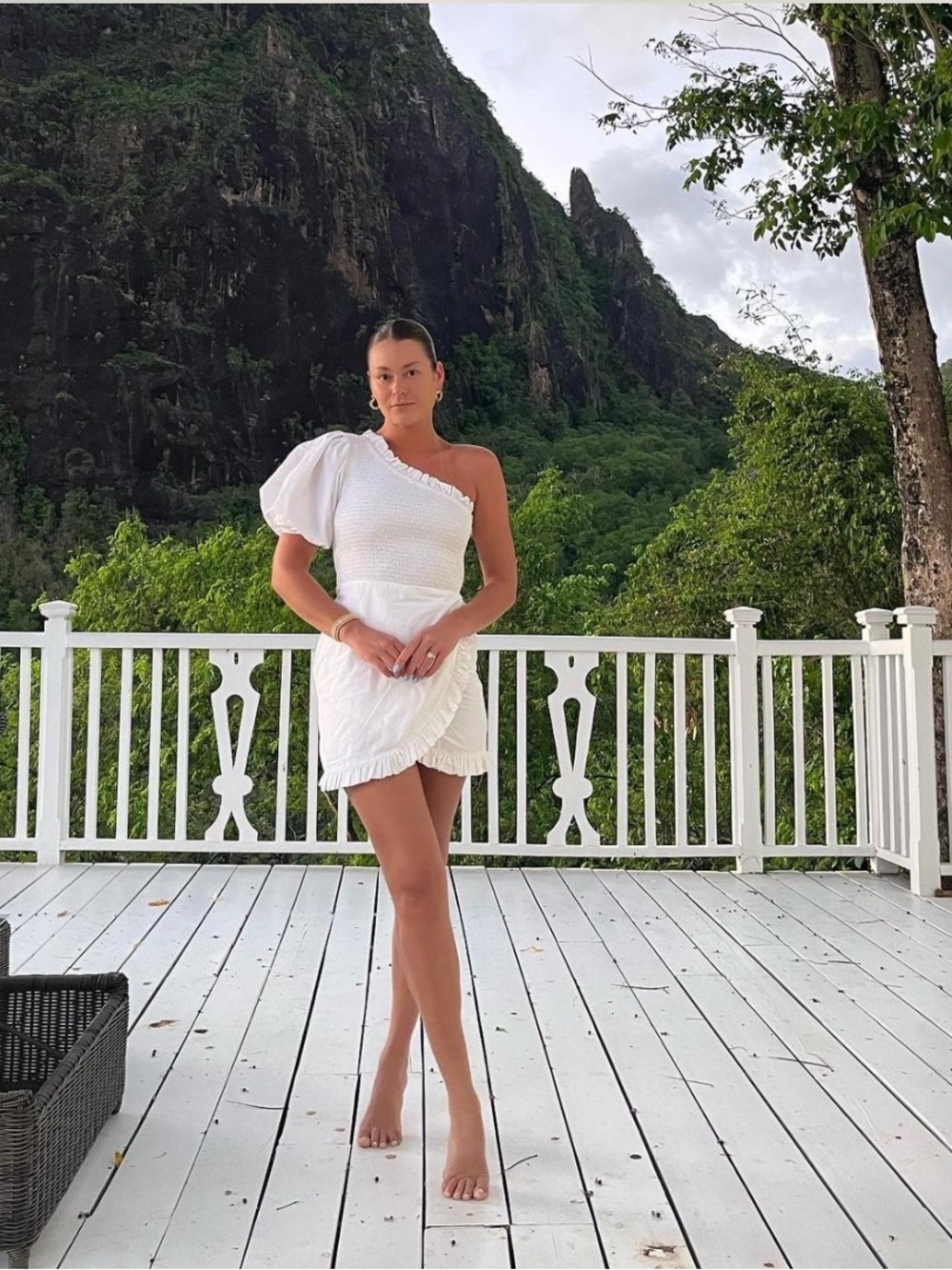 NEW CLEOBELLA cassidy mini dress in white size small